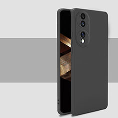 Funda Silicona Ultrafina Goma 360 Grados Carcasa para Huawei Honor X7b Negro