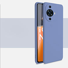 Funda Silicona Ultrafina Goma 360 Grados Carcasa para Huawei Nova 11 Gris Lavanda