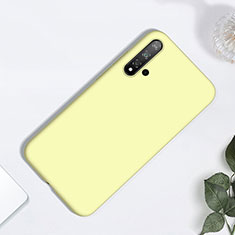 Funda Silicona Ultrafina Goma 360 Grados Carcasa para Huawei Nova 5 Pro Amarillo