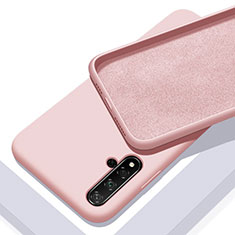 Funda Silicona Ultrafina Goma 360 Grados Carcasa para Huawei Nova 5T Oro Rosa