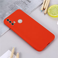 Funda Silicona Ultrafina Goma 360 Grados Carcasa para Motorola Moto E20 Rojo