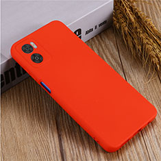 Funda Silicona Ultrafina Goma 360 Grados Carcasa para Motorola Moto E22 Rojo