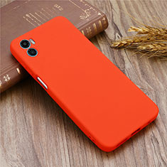 Funda Silicona Ultrafina Goma 360 Grados Carcasa para Motorola Moto E32 India Rojo