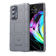 Funda Silicona Ultrafina Goma 360 Grados Carcasa para Motorola Moto Edge 20 5G Gris