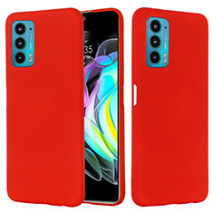 Funda Silicona Ultrafina Goma 360 Grados Carcasa para Motorola Moto Edge 20 5G Rojo