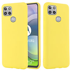 Funda Silicona Ultrafina Goma 360 Grados Carcasa para Motorola Moto G 5G Amarillo
