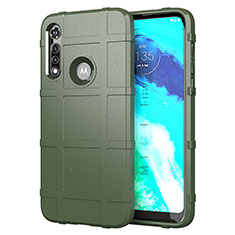 Funda Silicona Ultrafina Goma 360 Grados Carcasa para Motorola Moto G Fast Verde