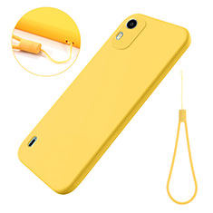 Funda Silicona Ultrafina Goma 360 Grados Carcasa para Nokia C12 Pro Amarillo