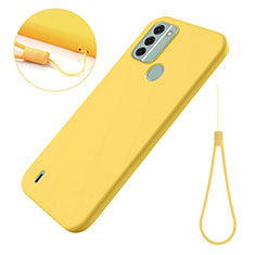 Funda Silicona Ultrafina Goma 360 Grados Carcasa para Nokia C31 Amarillo