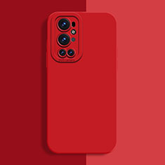 Funda Silicona Ultrafina Goma 360 Grados Carcasa para OnePlus 9 Pro 5G Rojo