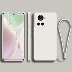 Funda Silicona Ultrafina Goma 360 Grados Carcasa para OnePlus Ace 5G Blanco