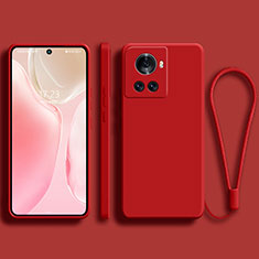 Funda Silicona Ultrafina Goma 360 Grados Carcasa para OnePlus Ace 5G Rojo