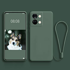 Funda Silicona Ultrafina Goma 360 Grados Carcasa para OnePlus Nord 3 5G Verde Noche