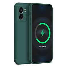 Funda Silicona Ultrafina Goma 360 Grados Carcasa para OnePlus Nord N300 5G Verde Noche