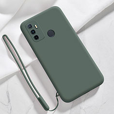 Funda Silicona Ultrafina Goma 360 Grados Carcasa para Oppo A11s Verde Noche