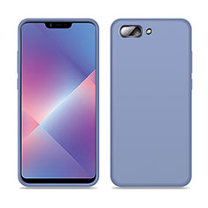 Funda Silicona Ultrafina Goma 360 Grados Carcasa para Oppo A12e Gris Lavanda