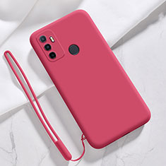 Funda Silicona Ultrafina Goma 360 Grados Carcasa para Oppo A33 Rojo Rosa