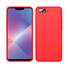 Funda Silicona Ultrafina Goma 360 Grados Carcasa para Oppo A5 Rojo