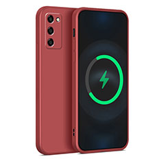 Funda Silicona Ultrafina Goma 360 Grados Carcasa para Oppo A53s 5G Rojo