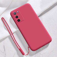 Funda Silicona Ultrafina Goma 360 Grados Carcasa para Oppo A55S 5G Rojo