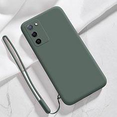 Funda Silicona Ultrafina Goma 360 Grados Carcasa para Oppo A55S 5G Verde Noche