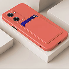 Funda Silicona Ultrafina Goma 360 Grados Carcasa para Oppo A57e Rosa Roja