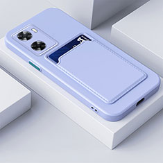 Funda Silicona Ultrafina Goma 360 Grados Carcasa para Oppo A57s Azul Claro