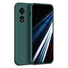 Funda Silicona Ultrafina Goma 360 Grados Carcasa para Oppo A78 4G Verde Noche