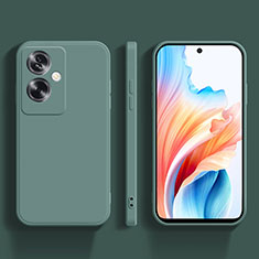 Funda Silicona Ultrafina Goma 360 Grados Carcasa para Oppo A79 5G Verde Noche