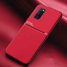 Funda Silicona Ultrafina Goma 360 Grados Carcasa para Oppo A92 Rojo