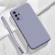 Funda Silicona Ultrafina Goma 360 Grados Carcasa para Oppo A93s 5G Gris Lavanda