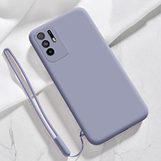 Funda Silicona Ultrafina Goma 360 Grados Carcasa para Oppo A94 5G Gris Lavanda