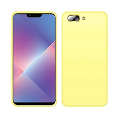 Funda Silicona Ultrafina Goma 360 Grados Carcasa para Oppo AX5 Amarillo