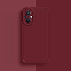 Funda Silicona Ultrafina Goma 360 Grados Carcasa para Oppo F21 Pro 5G Rojo