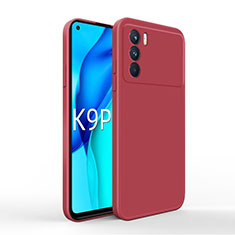 Funda Silicona Ultrafina Goma 360 Grados Carcasa para Oppo K9 Pro 5G Rojo