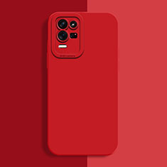 Funda Silicona Ultrafina Goma 360 Grados Carcasa para Oppo K9X 5G Rojo