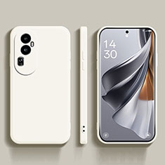 Funda Silicona Ultrafina Goma 360 Grados Carcasa para Oppo Reno10 Pro+ Plus 5G Blanco