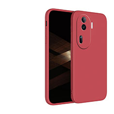 Funda Silicona Ultrafina Goma 360 Grados Carcasa para Oppo Reno11 Pro 5G Rojo