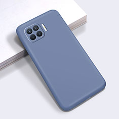 Funda Silicona Ultrafina Goma 360 Grados Carcasa para Oppo Reno4 Lite Gris Lavanda