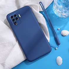 Funda Silicona Ultrafina Goma 360 Grados Carcasa para Oppo Reno5 F Azul