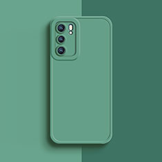 Funda Silicona Ultrafina Goma 360 Grados Carcasa para Oppo Reno6 5G Menta Verde