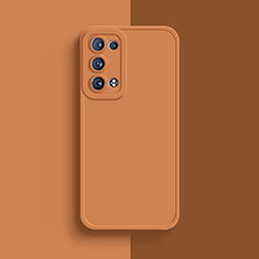 Funda Silicona Ultrafina Goma 360 Grados Carcasa para Oppo Reno6 Pro 5G Naranja