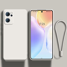 Funda Silicona Ultrafina Goma 360 Grados Carcasa para Oppo Reno7 SE 5G Blanco