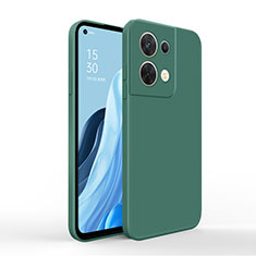 Funda Silicona Ultrafina Goma 360 Grados Carcasa para Oppo Reno8 5G Verde