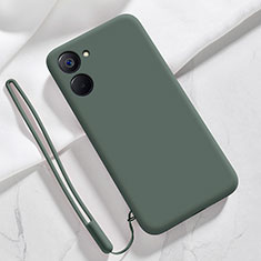 Funda Silicona Ultrafina Goma 360 Grados Carcasa para Realme 10S 5G Verde Noche