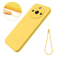 Funda Silicona Ultrafina Goma 360 Grados Carcasa para Realme 11 Pro 5G Amarillo