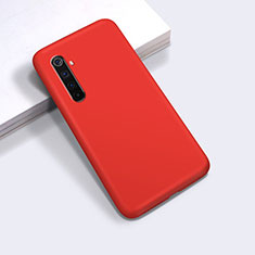 Funda Silicona Ultrafina Goma 360 Grados Carcasa para Realme 6 Pro Rojo