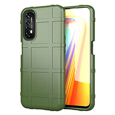 Funda Silicona Ultrafina Goma 360 Grados Carcasa para Realme 7 Ejercito Verde