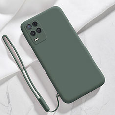 Funda Silicona Ultrafina Goma 360 Grados Carcasa para Realme 8 5G Verde Noche