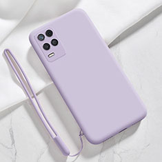 Funda Silicona Ultrafina Goma 360 Grados Carcasa para Realme 9 5G India Purpura Claro